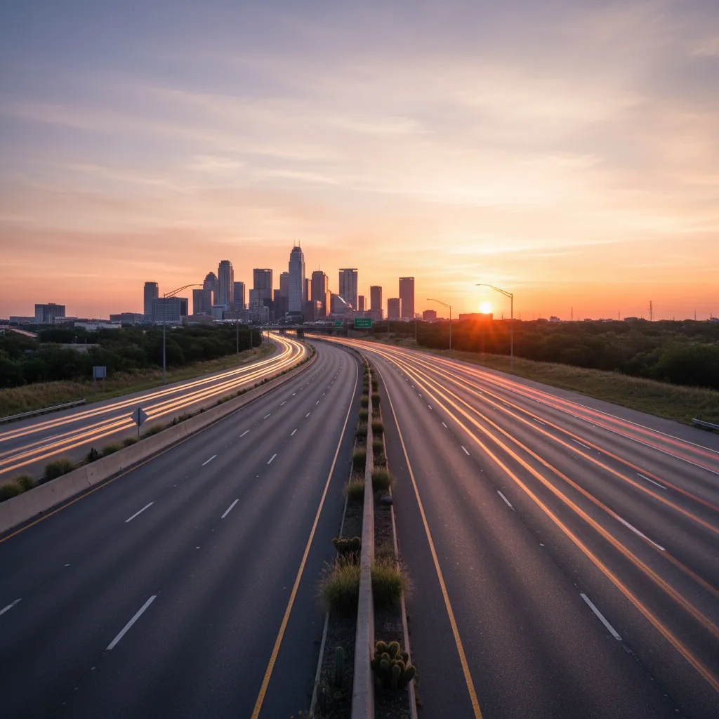 Commute calculator concept for Austin Texas