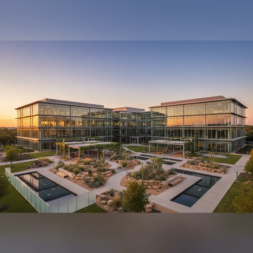 Apple in Austin — Technology corporate campus with modern office architecture