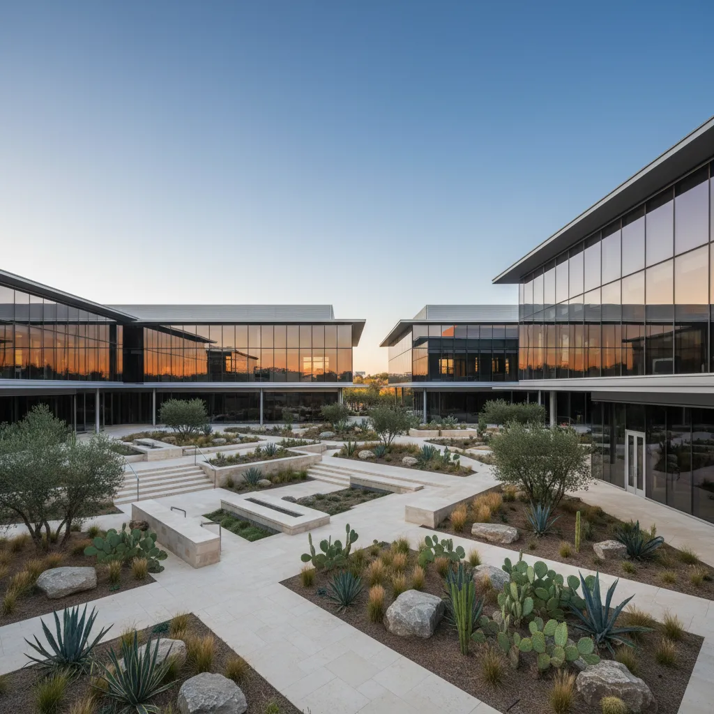 Dell Technologies in Austin — Technology corporate campus with modern office architecture