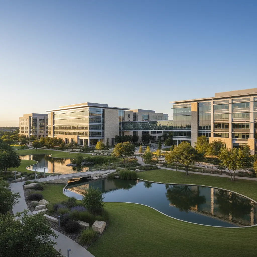 Oracle in Austin — Enterprise Software corporate campus with modern office architecture