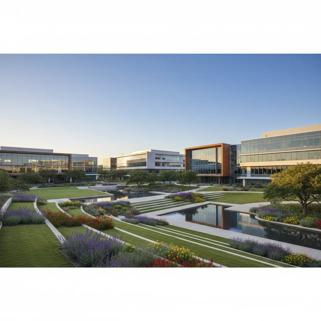 University of Texas at Austin in Austin — Higher Education & Research corporate campus with modern office architecture