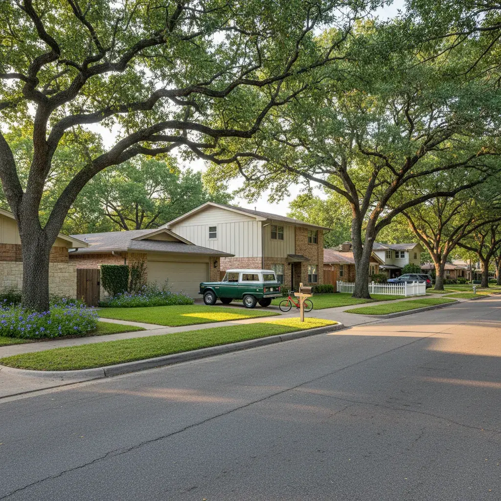 Allandale neighborhood in Austin Texas showing local streetscape and community character