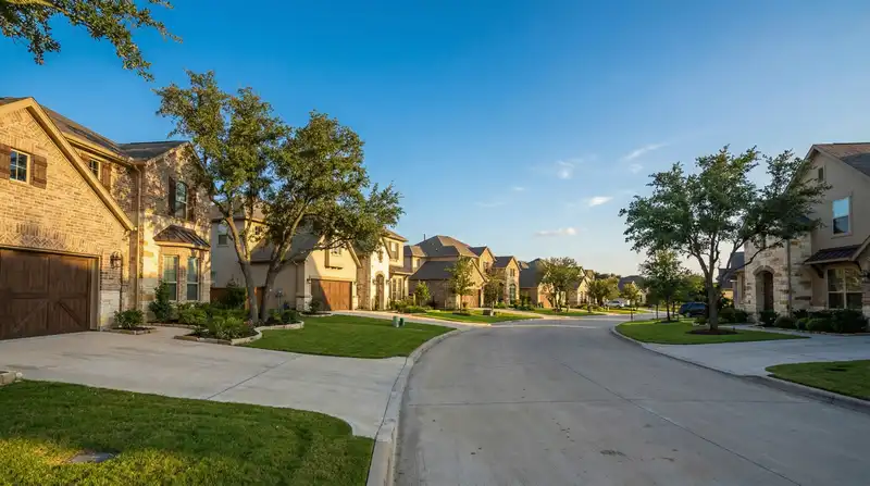 Suburban homes in Houston and Dallas showing housing cost differences in 2026