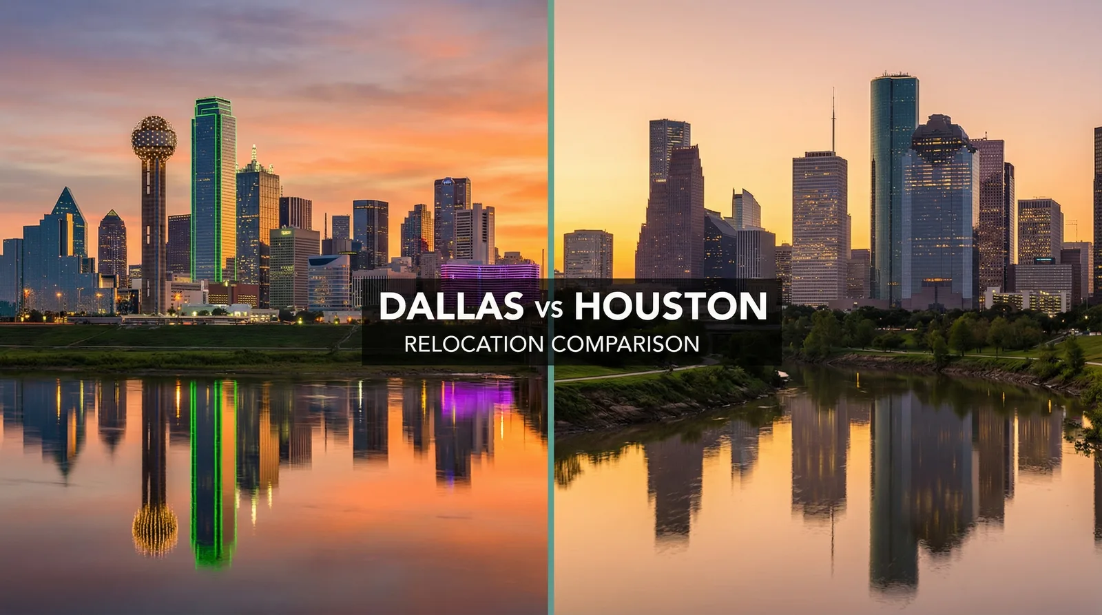Dallas vs Houston comparison — relocating to Texas 2026