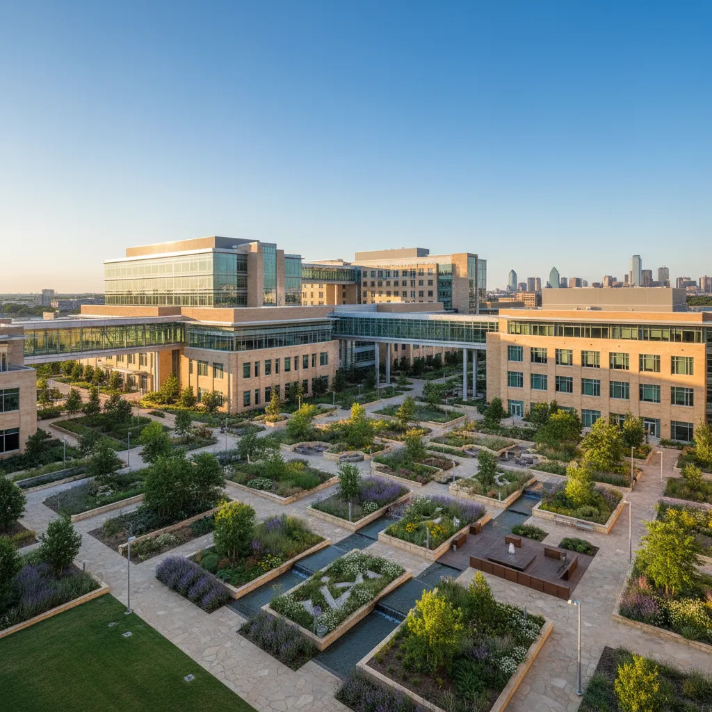 Children's Health in Dallas — Healthcare corporate campus with modern office architecture