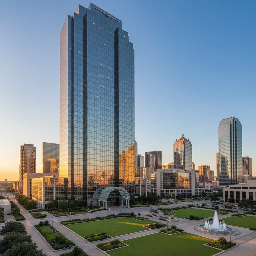 Goldman Sachs in Dallas — Finance corporate campus with modern office architecture
