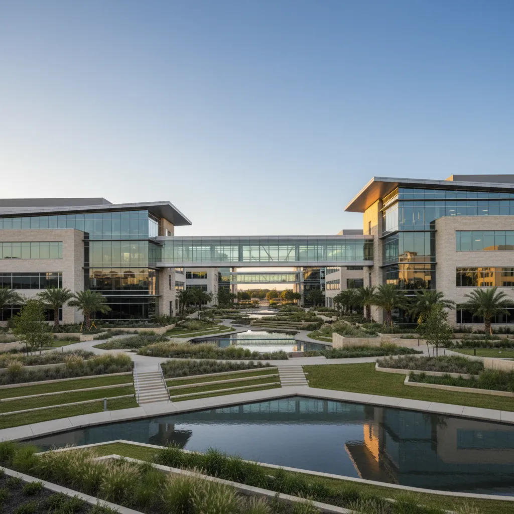 Jacobs Engineering in Dallas — Engineering/Construction corporate campus with modern office architecture