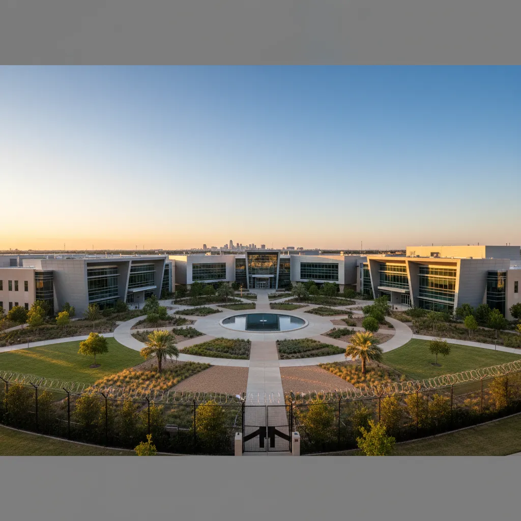 Lockheed Martin in Dallas — Defense corporate campus with modern office architecture