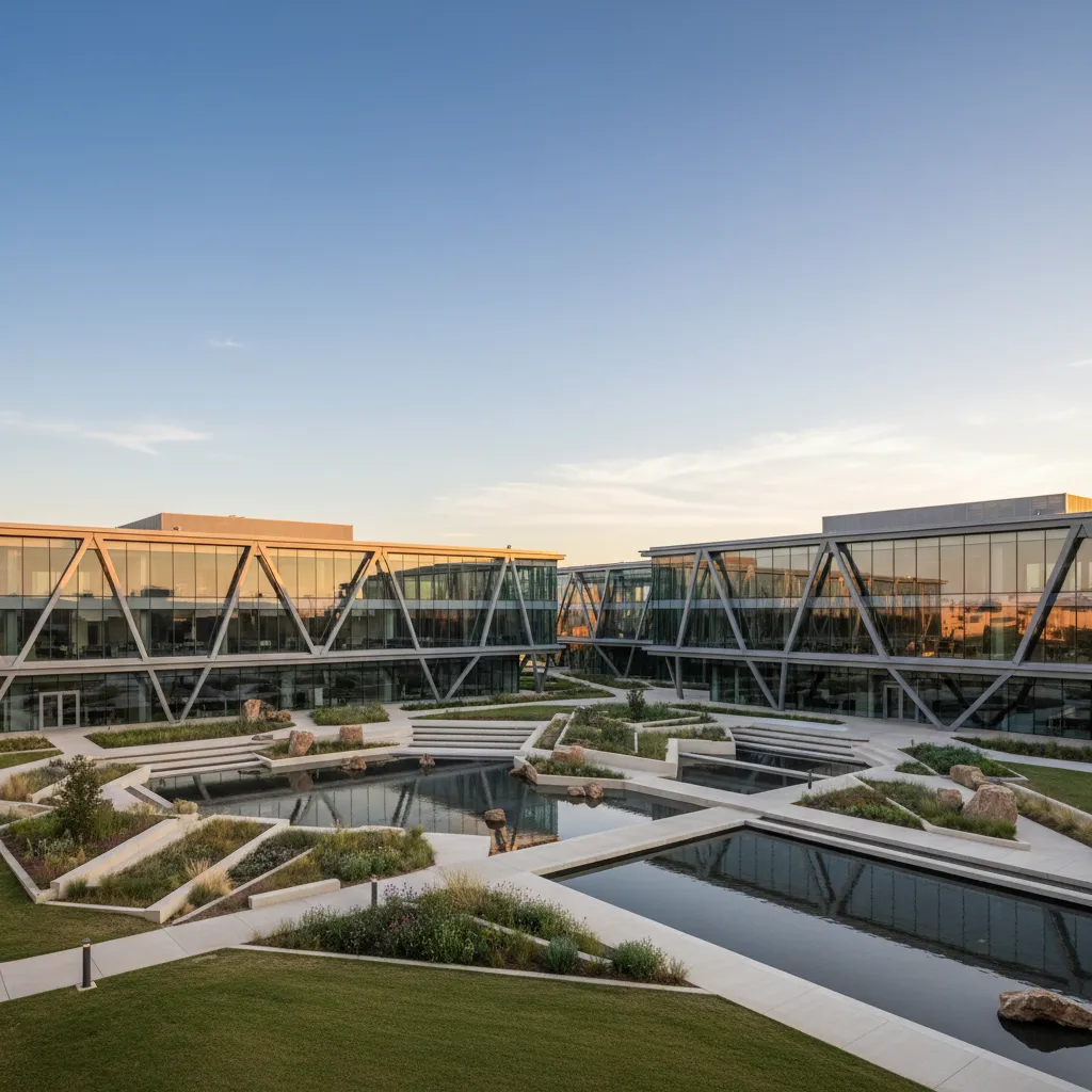 Salesforce in Dallas — Technology corporate campus with modern office architecture