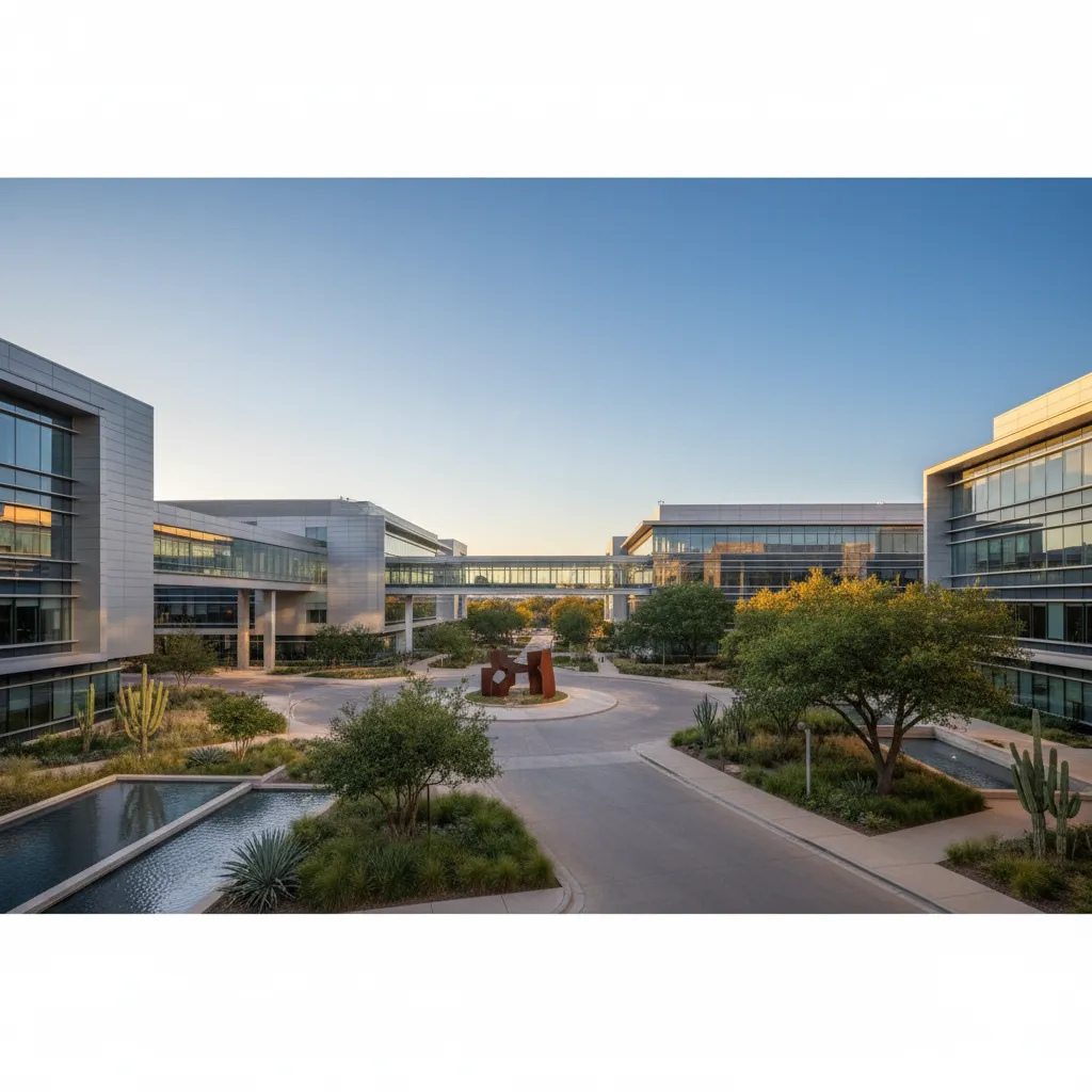 Southwest Airlines in Dallas — Aviation corporate campus with modern office architecture