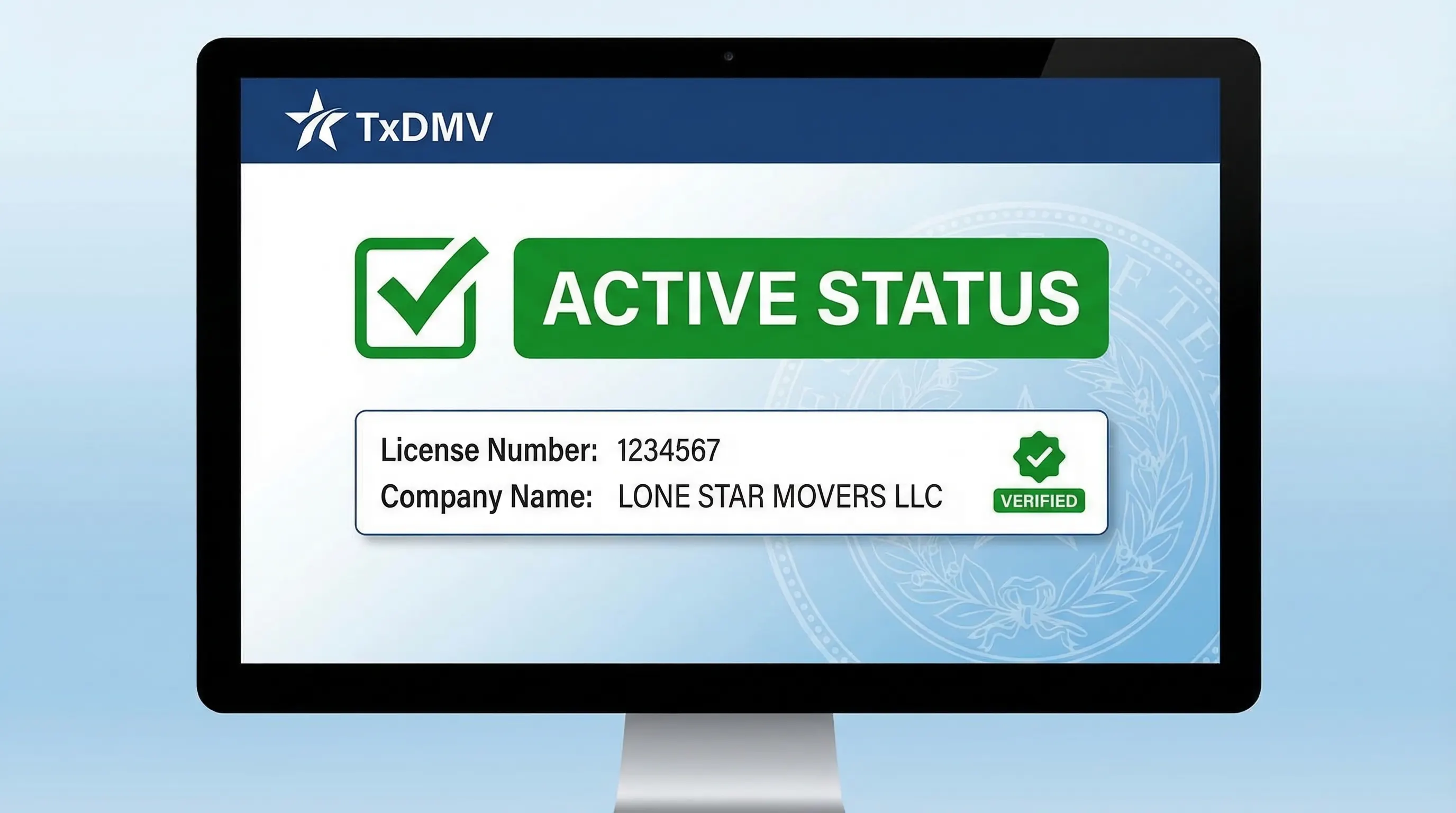 Step-by-step guide to verifying a Dallas mover's TxDMV license