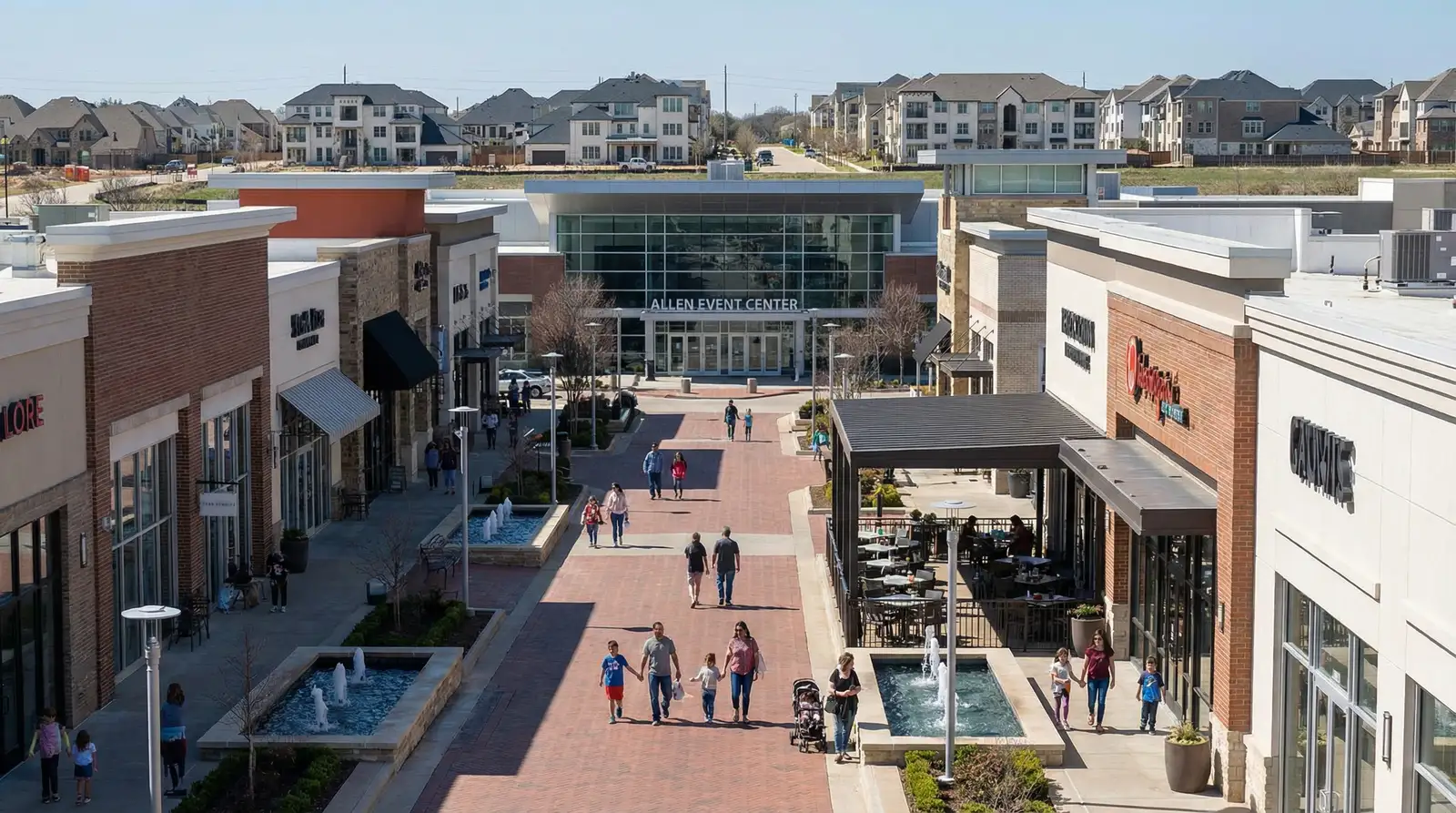 Allen community in suburban Dallas-Fort Worth Texas