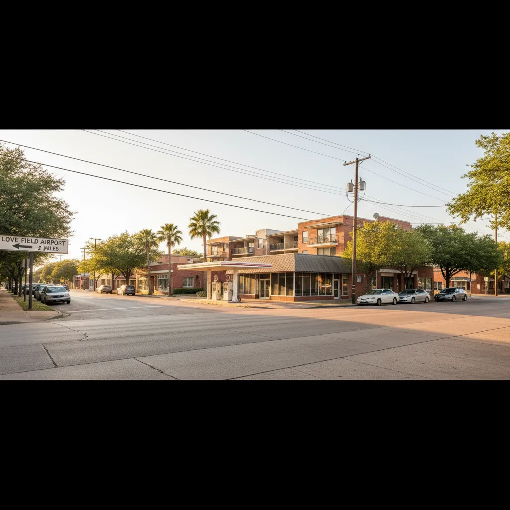 Inwood neighborhood in Dallas Texas showing local streetscape and community character
