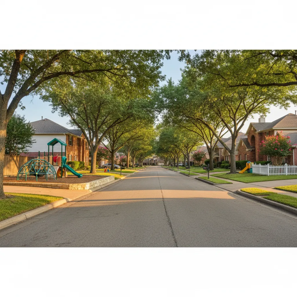 Lake Highlands neighborhood in Dallas Texas — residential streetscape and community