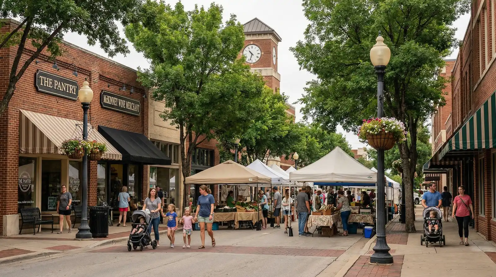 McKinney (Historic Downtown + Craig Ranch) community in suburban Dallas-Fort Worth Texas