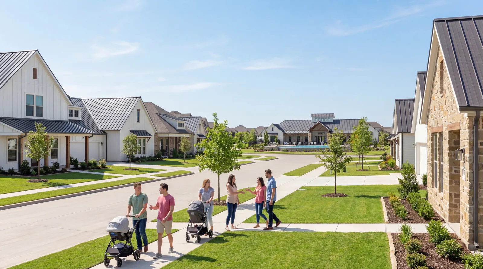 Prosper community in suburban Dallas-Fort Worth Texas