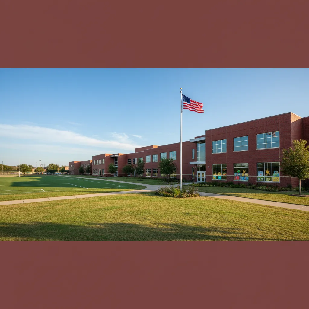 McKinney Independent School District — school district campus in Dallas Texas with well-maintained buildings and fields