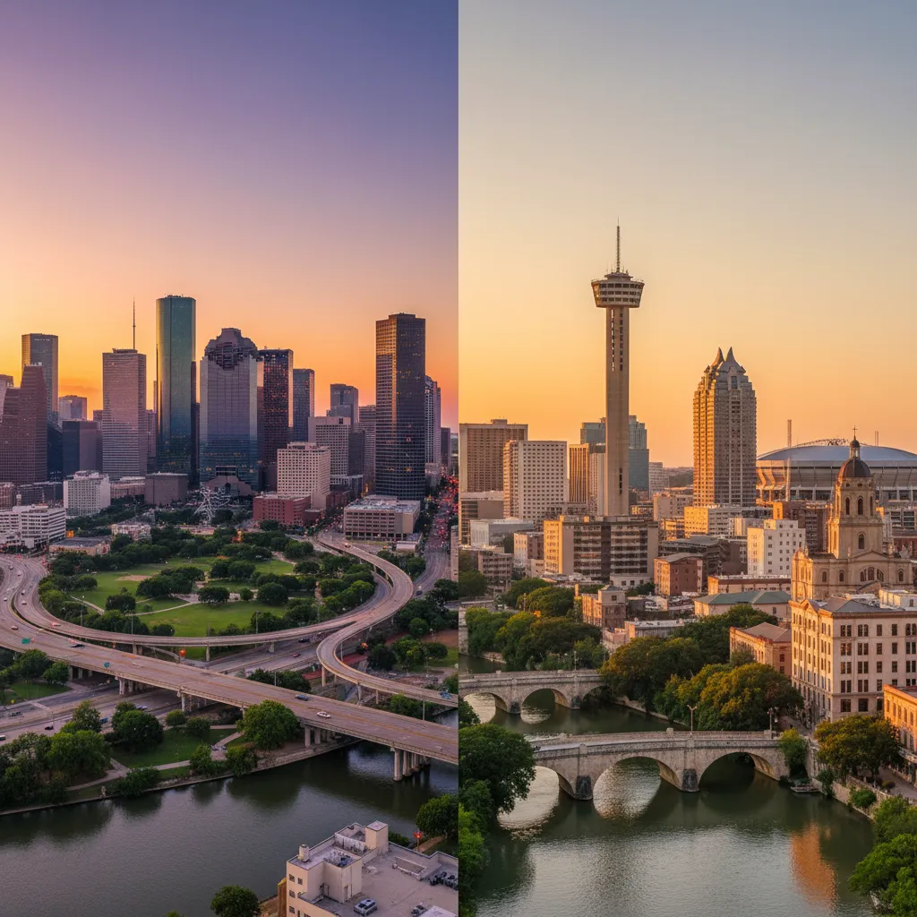 Houston vs San Antonio comparison — relocating to Texas 2026