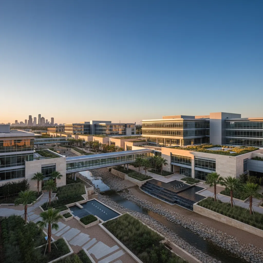 Baylor College of Medicine in Houston — Medical Education/Research corporate campus with modern office architecture
