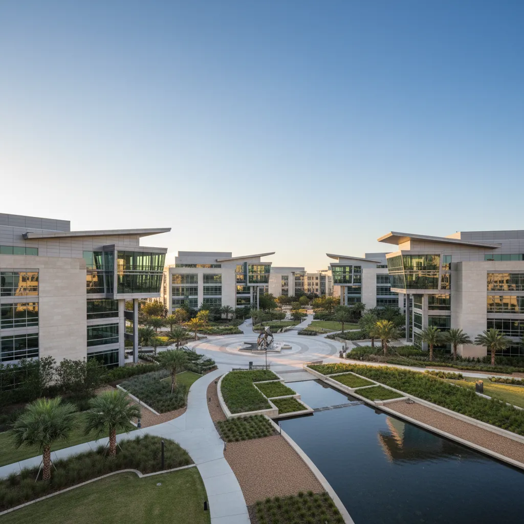 BP America in Houston — Energy/Oil & Gas corporate campus with modern office architecture