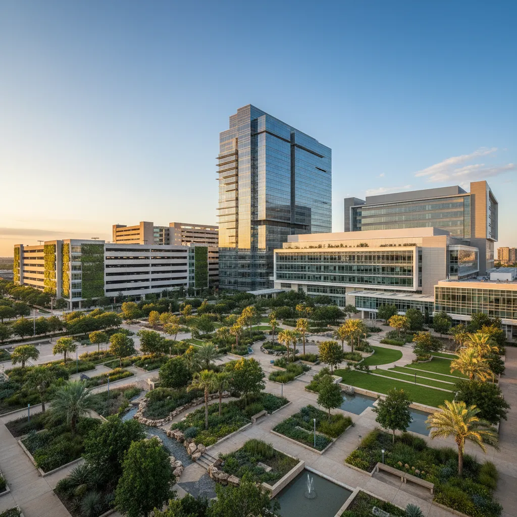 St. Luke's Health in Houston — Healthcare corporate campus with modern office architecture