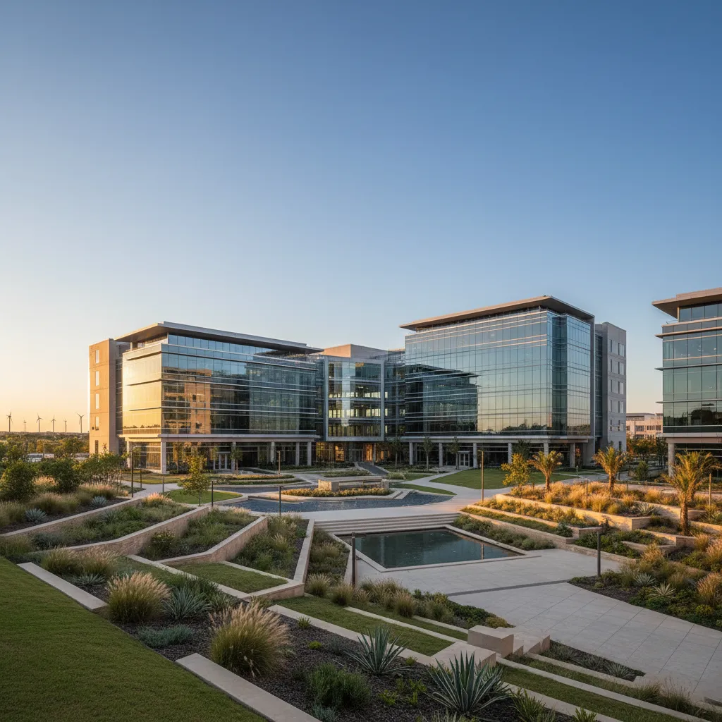 Shell USA in Houston — Energy/Oil & Gas corporate campus with modern office architecture