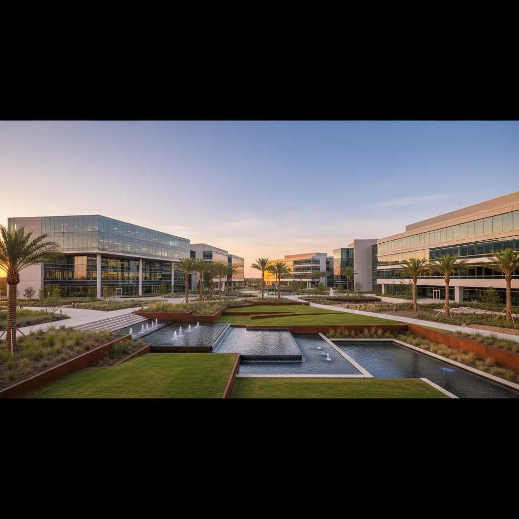 Sysco Corporation in Houston — Food Distribution corporate campus with modern office architecture