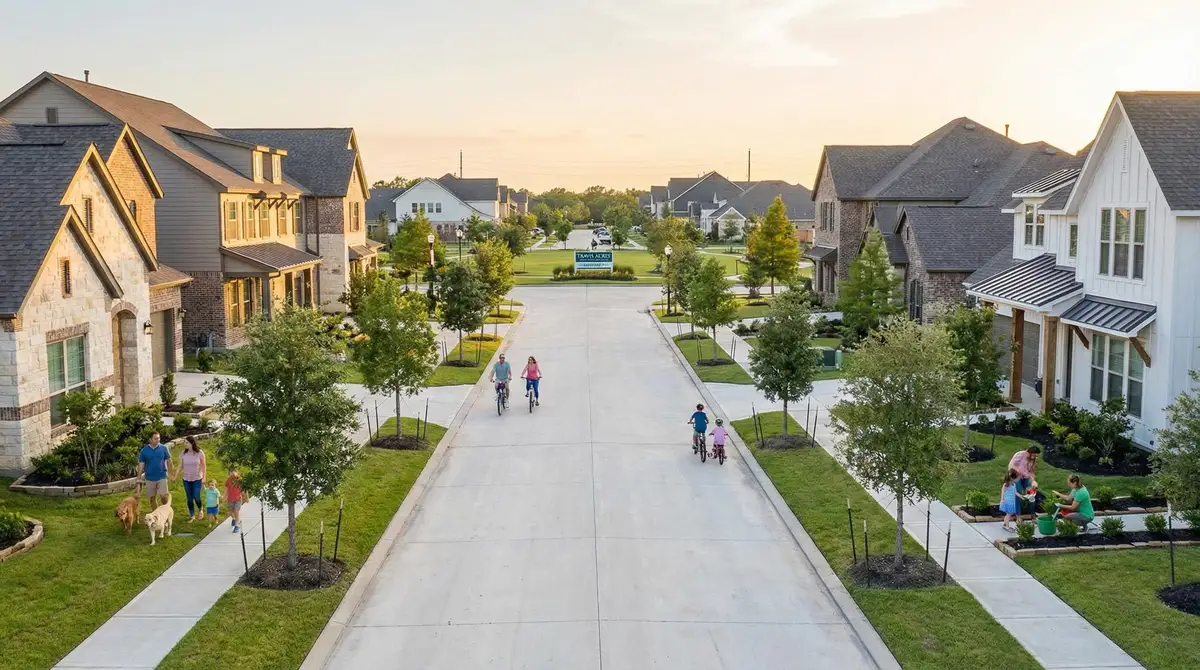 Richmond / Rosenberg community in suburban Houston Texas — homes and neighborhood amenities
