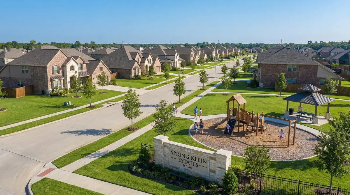 Spring / Klein community in suburban Houston Texas — homes and neighborhood amenities