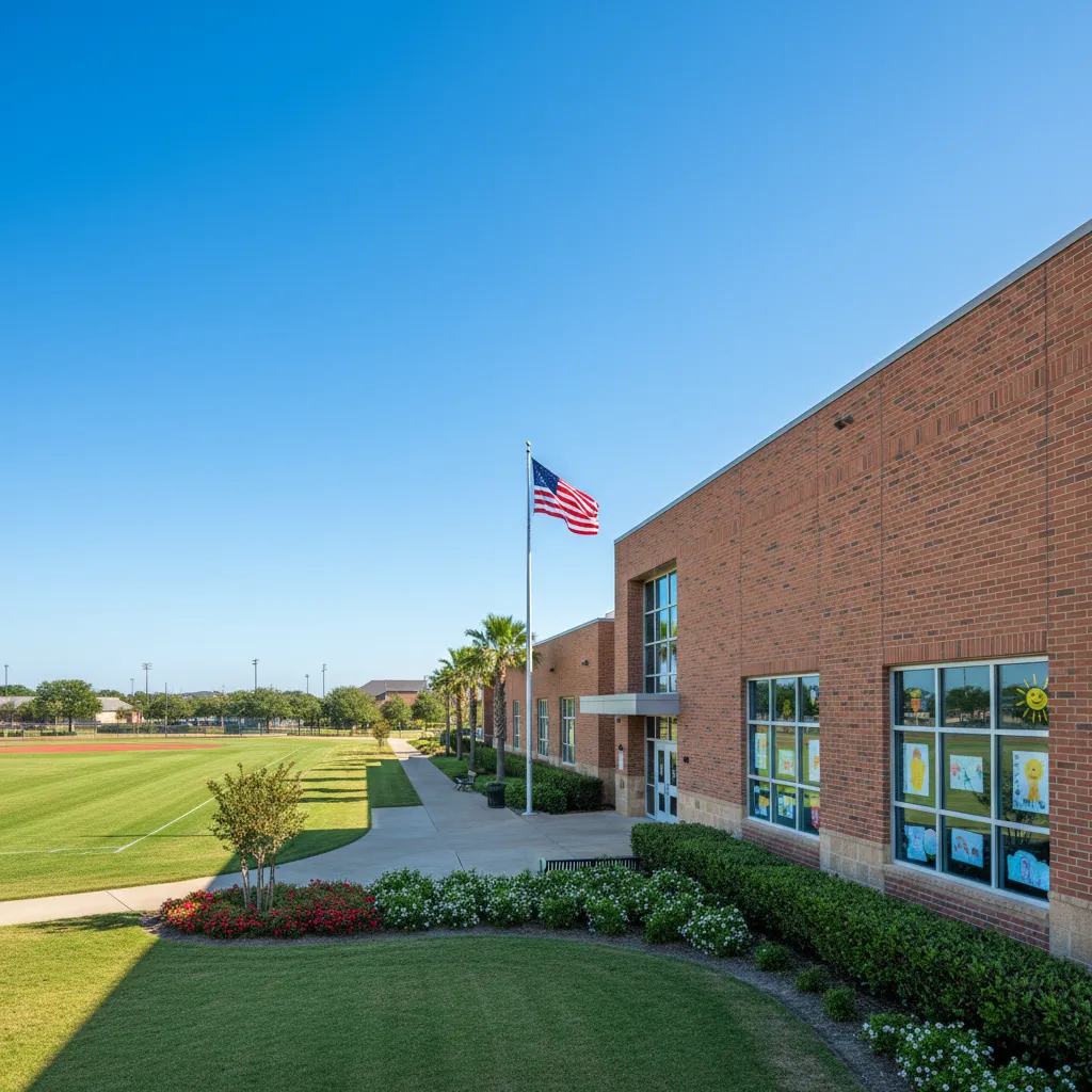 Clear Creek Independent School District — school district campus in Houston Texas with well-maintained buildings and fields