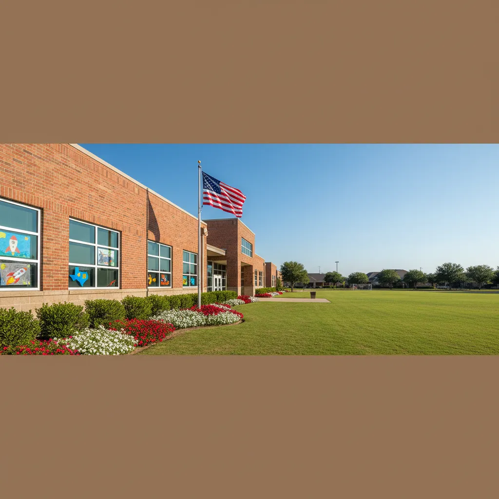 Houston Independent School District — school district campus in Houston Texas with well-maintained buildings and fields