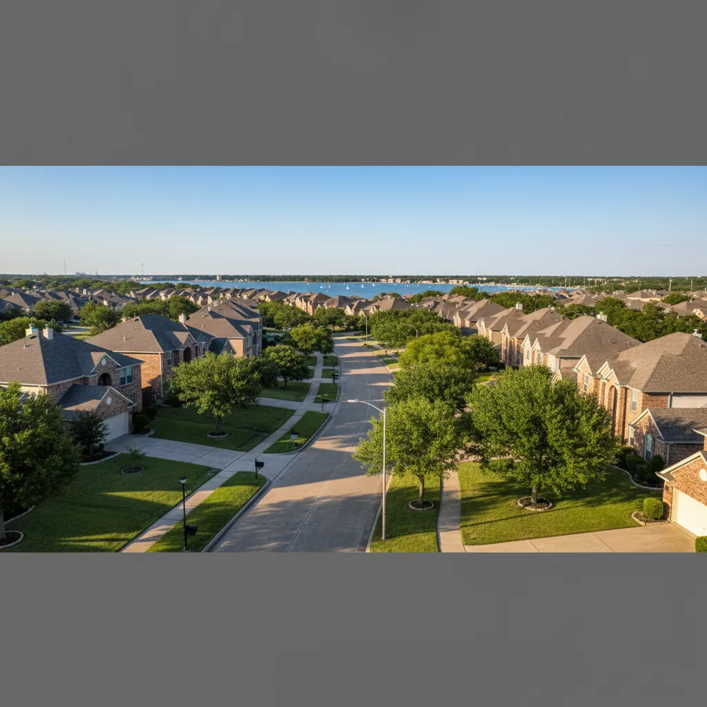 Clear Lake suburb near Houston Texas with tree-lined streets and family-friendly homes
